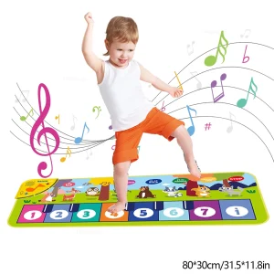 Piano Mat for Kids Kids Toddlers Floor Keyboard Dance Mat Baby Fitness Play Animal Music Blanket Instrument Toys Girl Boy