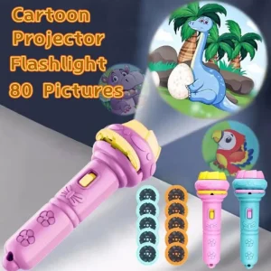10Pcs Cartoon Projector Flashlight Cards