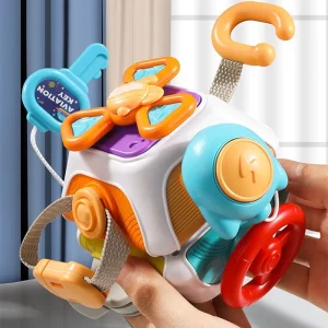 10 in 1 Baby Busy Board Infant Carseat Plane Travel Toy Educational Learning Fidget Toys for Toddlers 1-3Y Old Boys Girls Gift