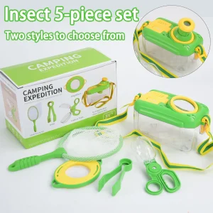 Viewer Insect Box Double Magnifier Observer Kit Insect Catcher Cage Nature Exploration Tools Kid Learning Development